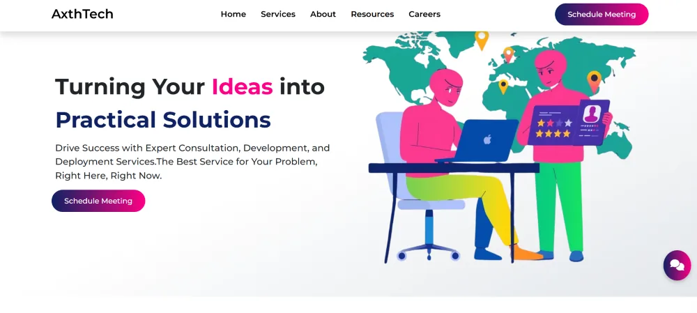Business Website for Axthtech Software House
